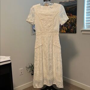 Anthropologie Eri + Ali Lace Midi